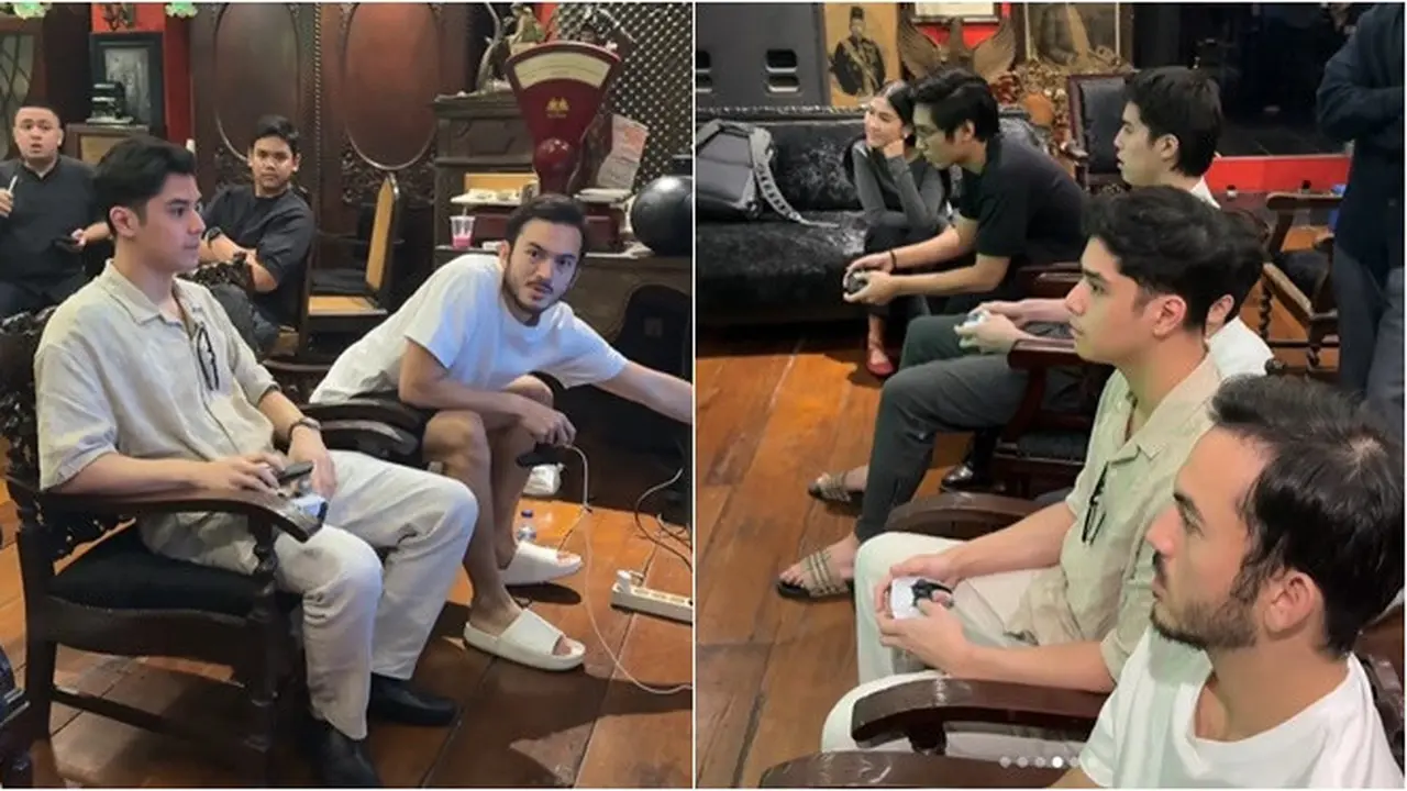 6 Potret El Rumi dan Rizky Nazar Nongkrong Bareng Main PS, Bikin Netizen Heboh