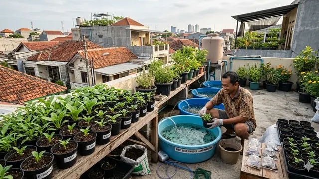 Ide Usaha Ternak Ikan Lele dan Sayur Mini di Urban Garden