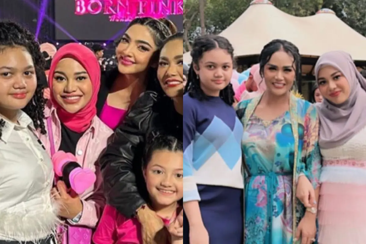 Penampilan Aurel Hermansyah dan Amora Lemos