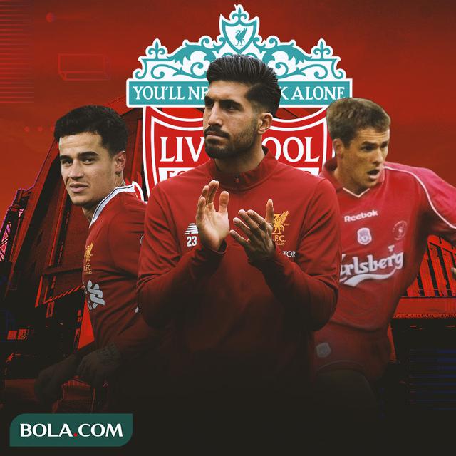 Liverpool - Philippe Coutinho, Emre Can, Michael Owen