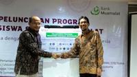 Peluncuran beasiswa Baitulmaal Muamalat, Kamis, 2 Mei 2019,  di Hotel Sofyan, Jakarta Pusat (dok. Liputan6/Fairuz Fildzah)