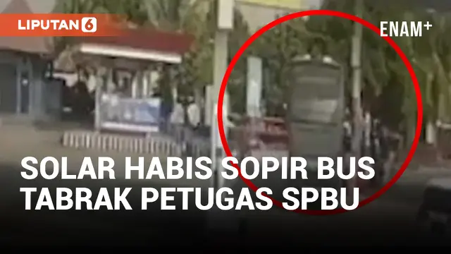 VIDEO: Viral! Petugas SPBU Ditabrak Bus Hingga Meninggal Dunia