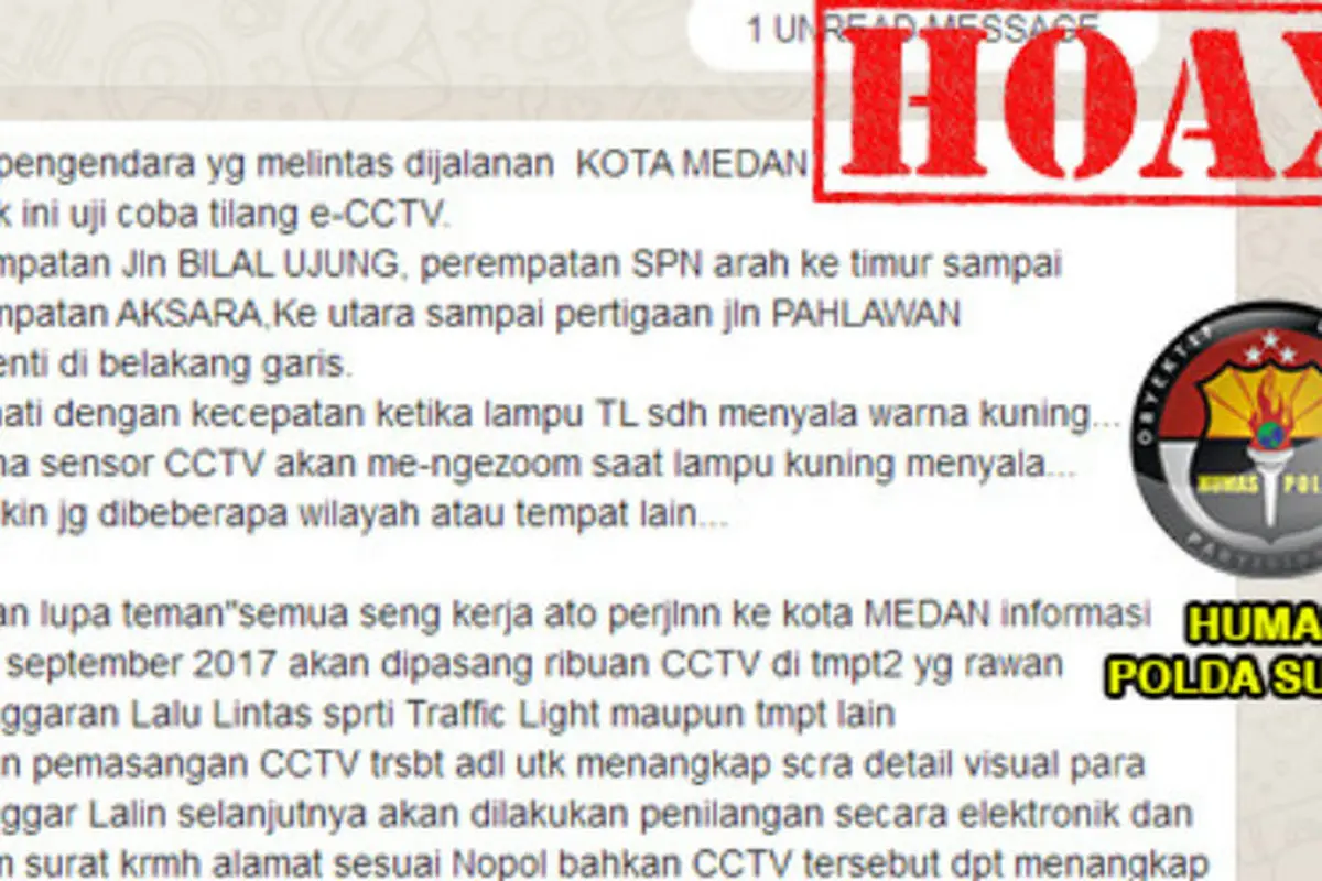Benarkah Uji Coba Tilang CCTV Juga Berlaku di Medan?