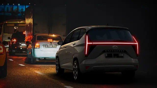 Sisi belakang Hyundai Stargazer