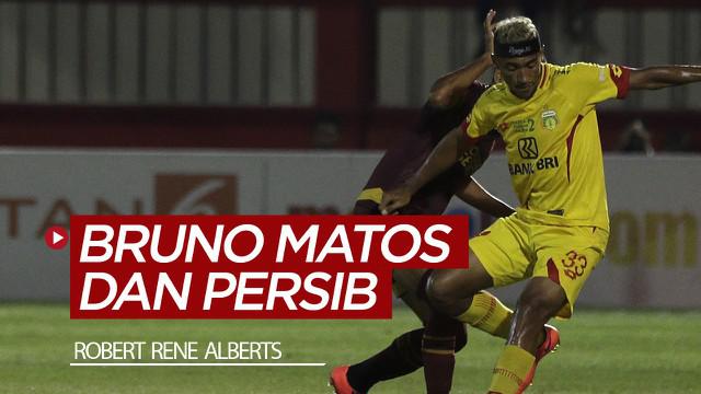 Berita video Pelatih Robert Rene Alberts menanggapi soal Bruno Matos yang dikaitkan dengan Persib Bandung.
