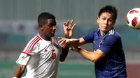 Duel Jepang vs UEA di semifinal Asian Games 2018 di Stadion Pakansari, Cibinong, Rabu (29/8/2018). (Bola.com/Dok. INASGOC)