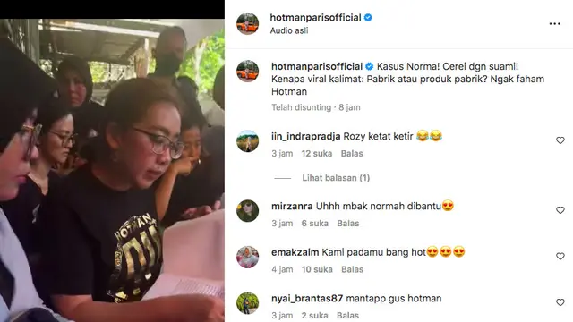 Hotman Paris Sedang Pelajari Kasus Norma Risma. (instagram.com/hotmanparisofficial)