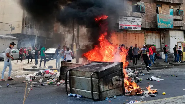 Gelombang Protes Merebak di Irak, Korban Tewas Berjatuhan