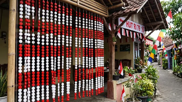 Ide Hiasan 17 Agustus dari Tutup Galon Bekas