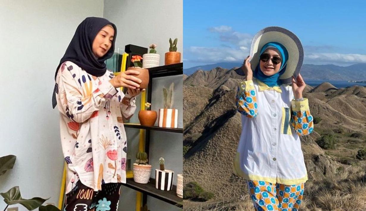 <p>Lewat akun Instagramnya, Desy Ratnasari kerap membagikan potret OOTD hijabnya yang kekinian.</p>