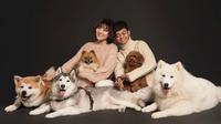 Potret Prewedding Reza Arap dan Wendy Bersama Anjing Lucu dan Menggemaskan (sumber:Instagram/ybrap dan wendywalters)