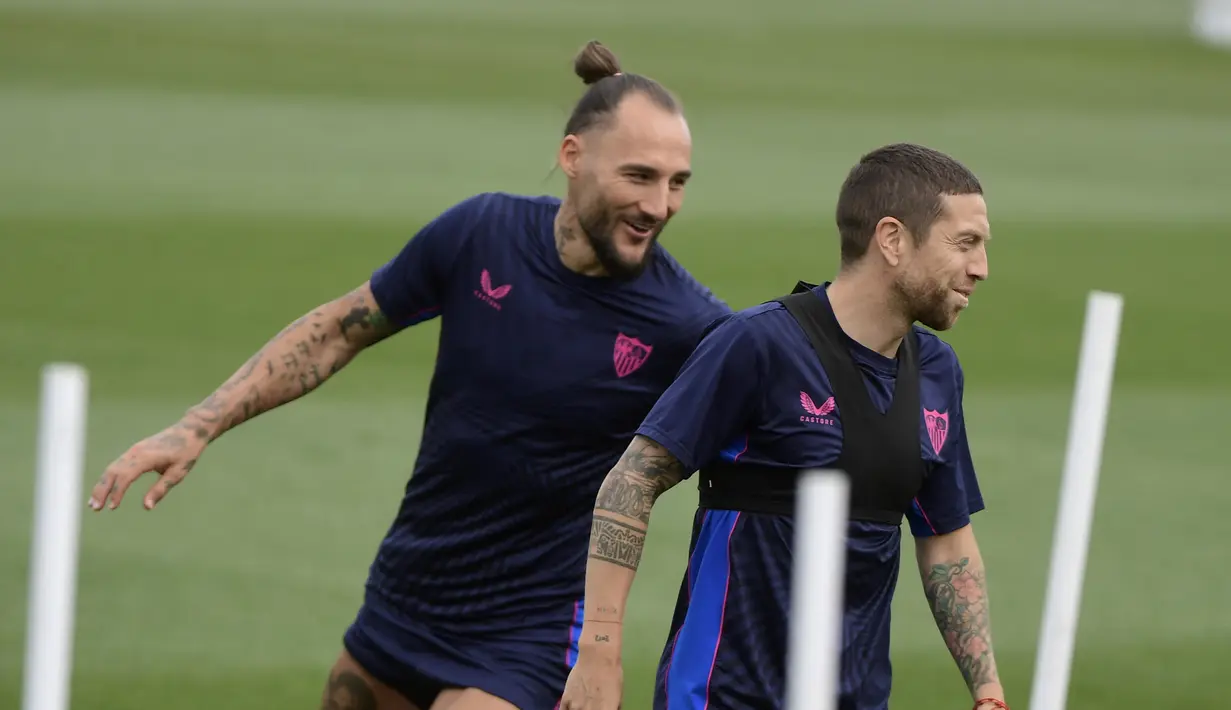 <p>Pertandingan UEL antara Sevilla vs Juventus ini dijadwalkan Jumat, 19 Mei 2023, jam 02:00 WIB. (AFP/Cristina Quicler)</p>