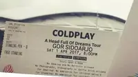 6 Editan Tiket Konser Ini Absurd Banget, Fans Coldplay Senyum Lebar