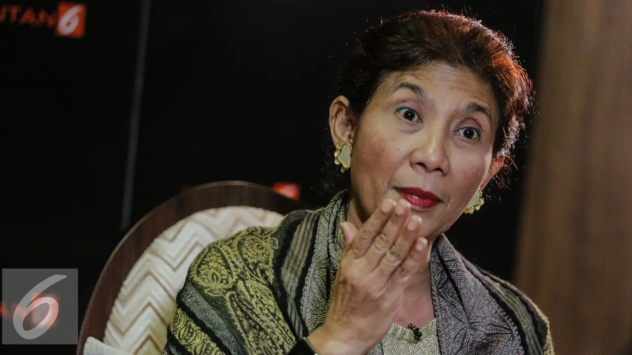 Intip Ragam Ekspresi Lucu Menteri Susi Pudjiastuti