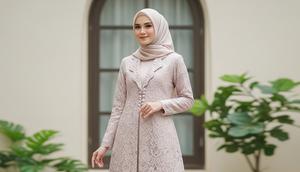 Model Gamis Brokat Blazer Panjang/Gemini AI