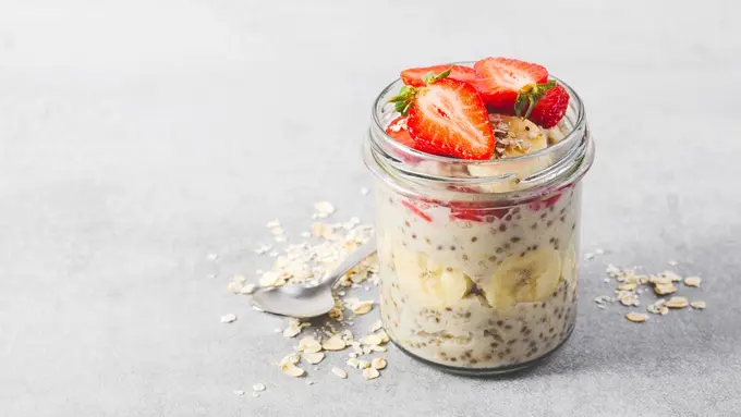 Ilustrasi overnight oat