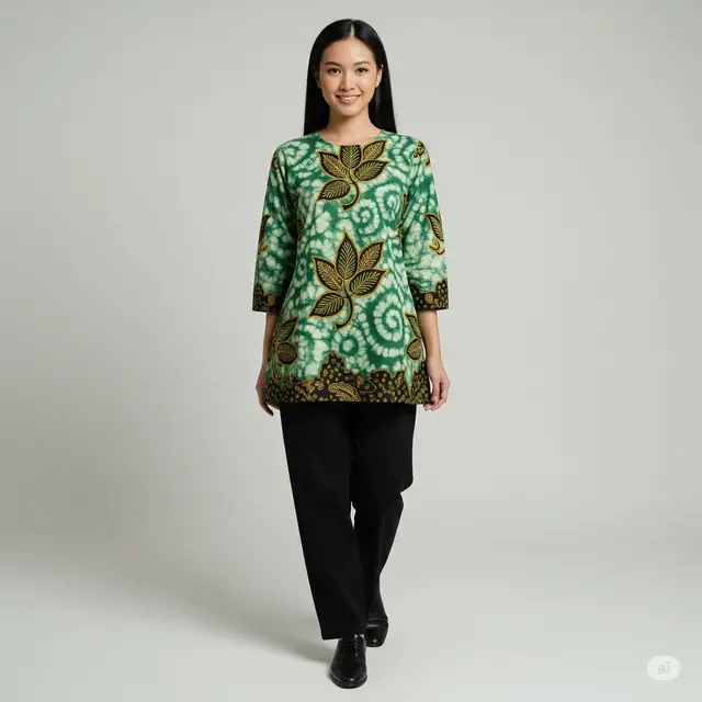 7 Model Batik Jumputan Modern untuk OOTD Stylish dan Elegan