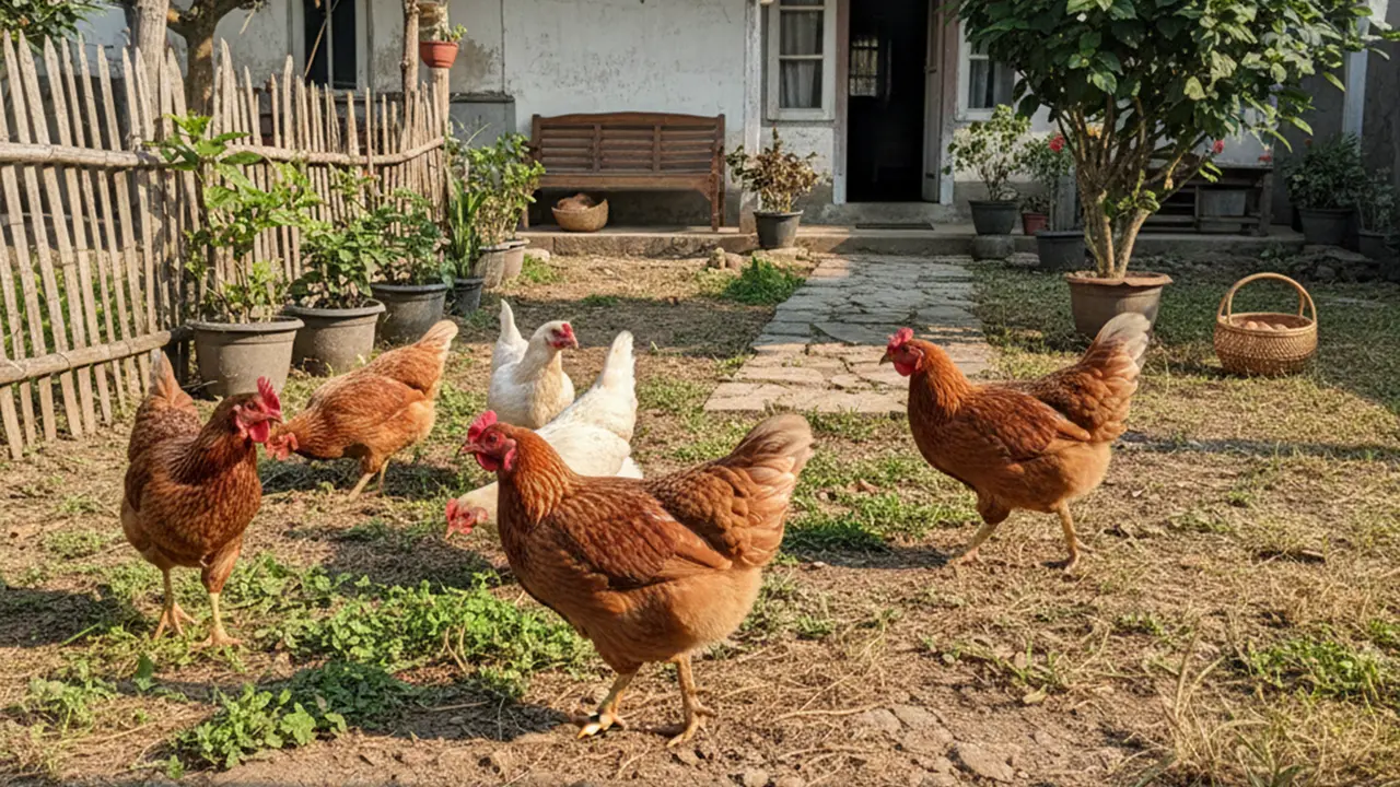 ilustrasi ayam