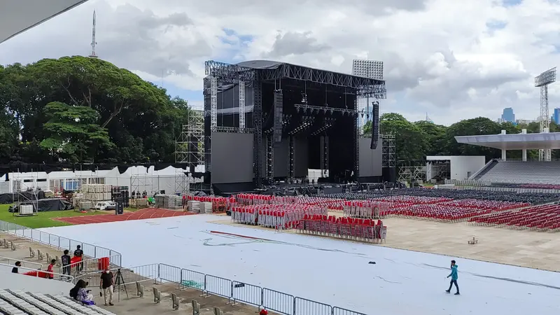 Mengintip Persiapan Venue Jelang Konser Westlife The Wild Dreams Tour 2023 Jakarta Stadium Show