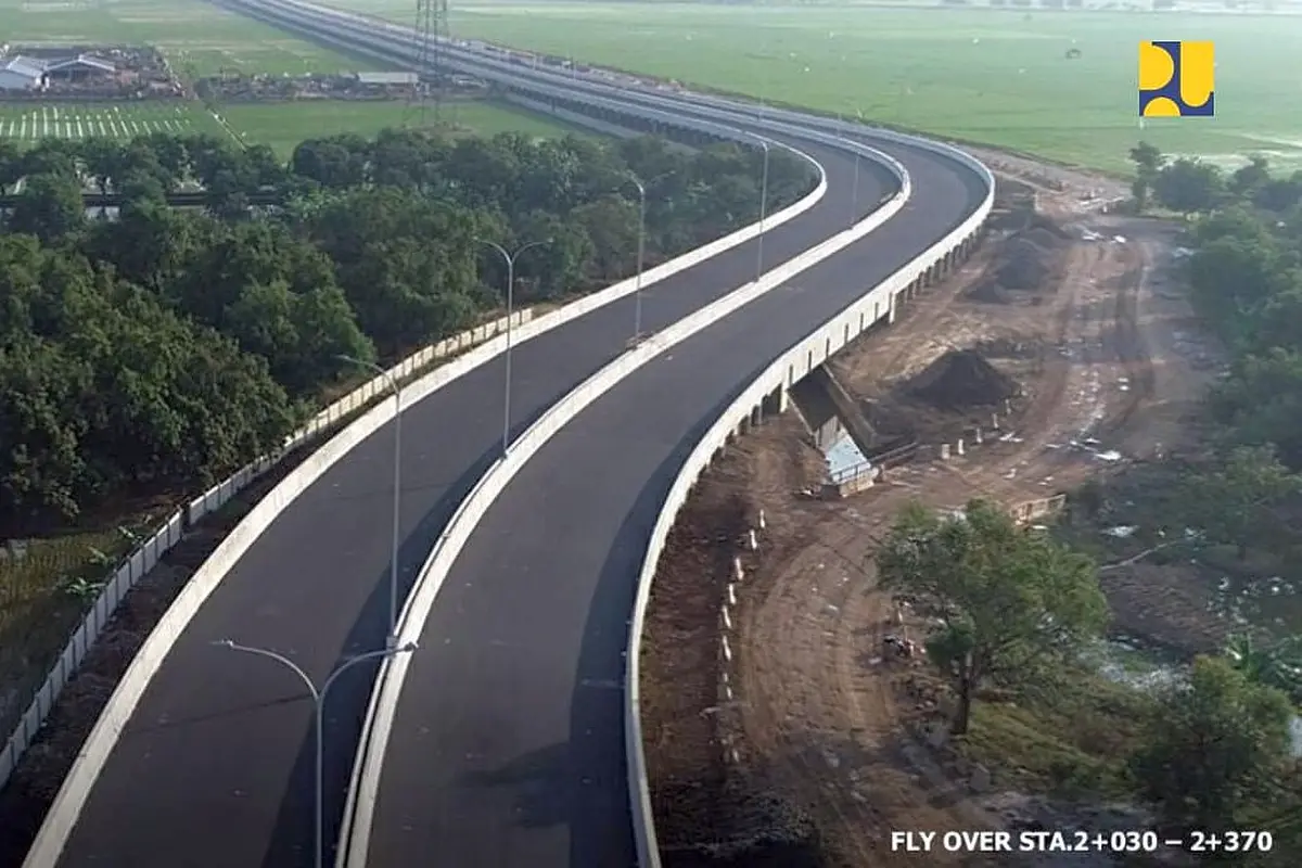 Kementerian PUPR melaksanakan pembangunan jalan akses ke Pelabuhan Patimban sepanjang 8,2 km. (Dok Kementerian PUPR)
