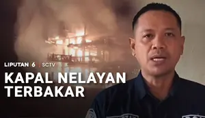 Kapal Nelayan Terbakar