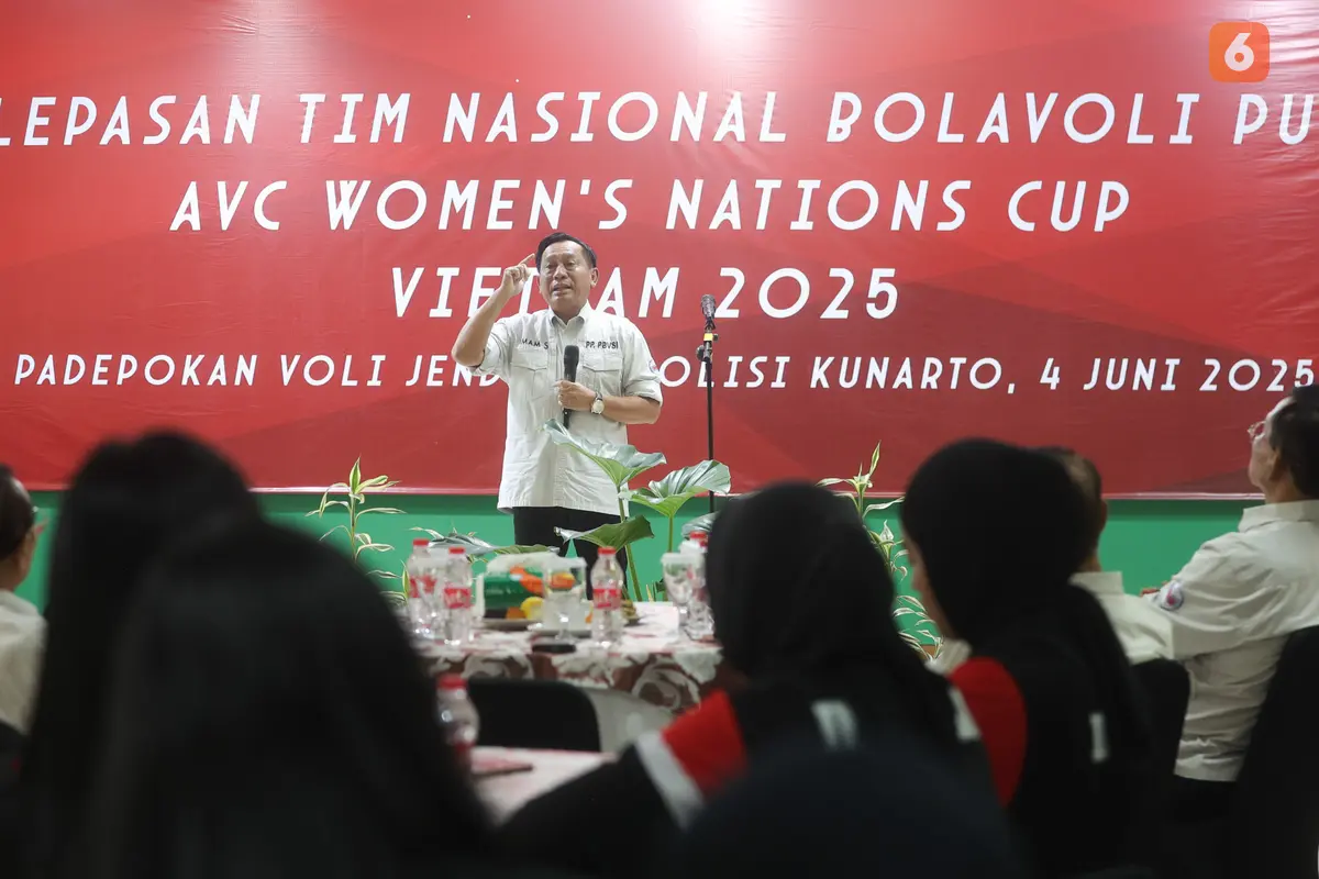 Foto: Suasana Hangat Pelepasan Timnas Voli Putri Indonesia untuk Berlaga di AVC Nations Cup 2025
