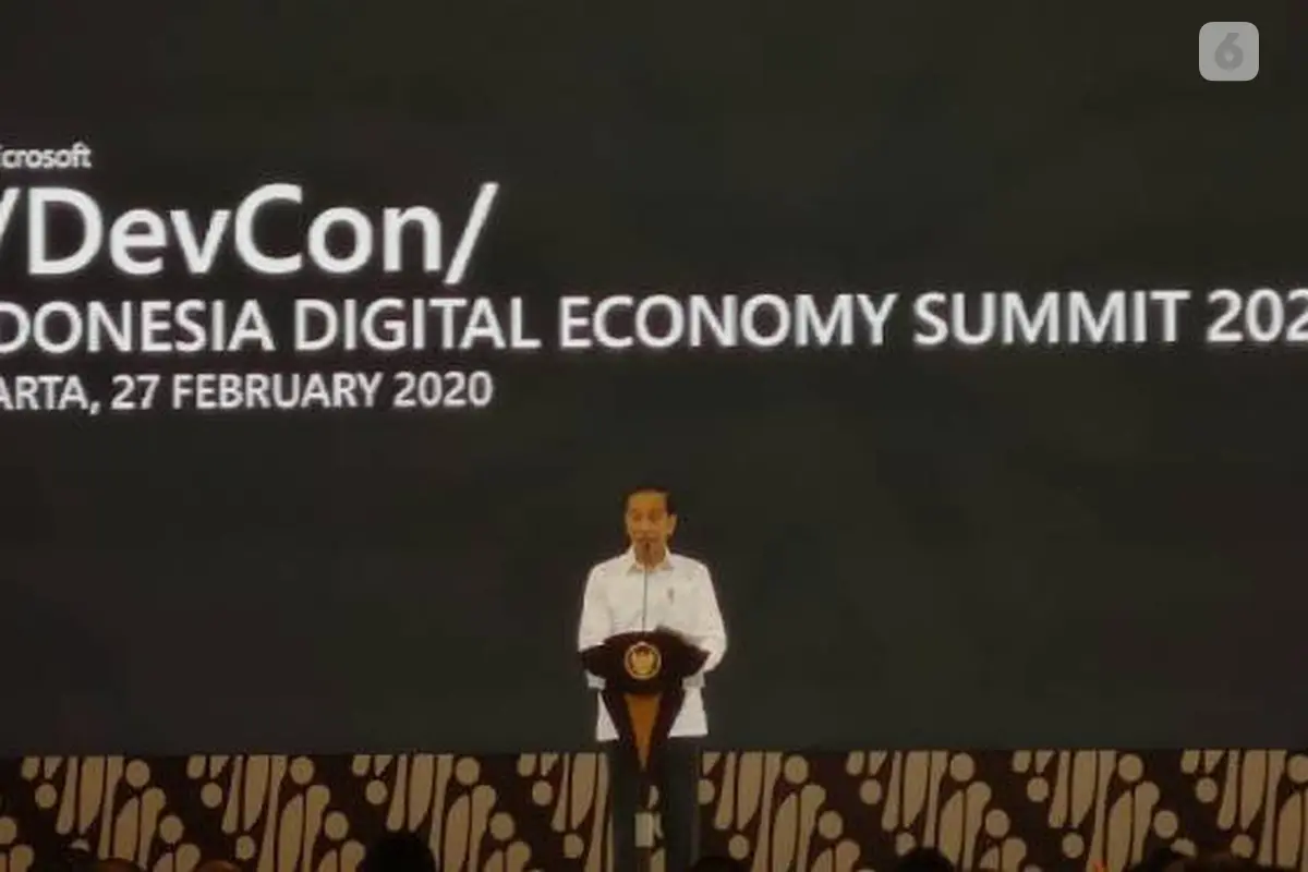 Presiden Joko Widodo di Indonesia Digital Economy Summit 2020