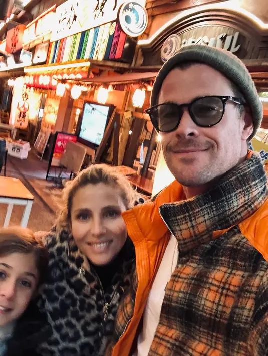 Chris Hemsworth liburan ke Jepang bersama keluarga. [Foto: Instagram/chrishemsworth]
