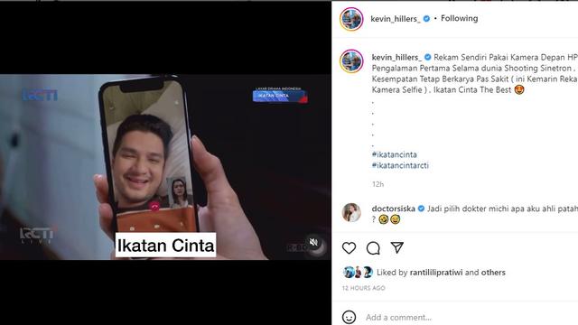 Kevin Hillers bintang Ikatan Cinta dirawat di RS karena saraf terjepit dan patah tulang (Foto: Instagram @kevin_hillers_)