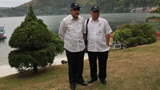 Menteri PUPR Basuki Hadimuljono menyampaikan ungkapan duka cita atas berpulangnya Wakil Menteri Pekerjaan Umum (PU) periode 2009-2014 Hermanto Dardak. (Dok Kementerian PUPR) 