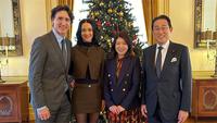 Busana Katy Perry Saat Dampingi Justin Trudeau Temui Mantan PM Jepang Dikritik
