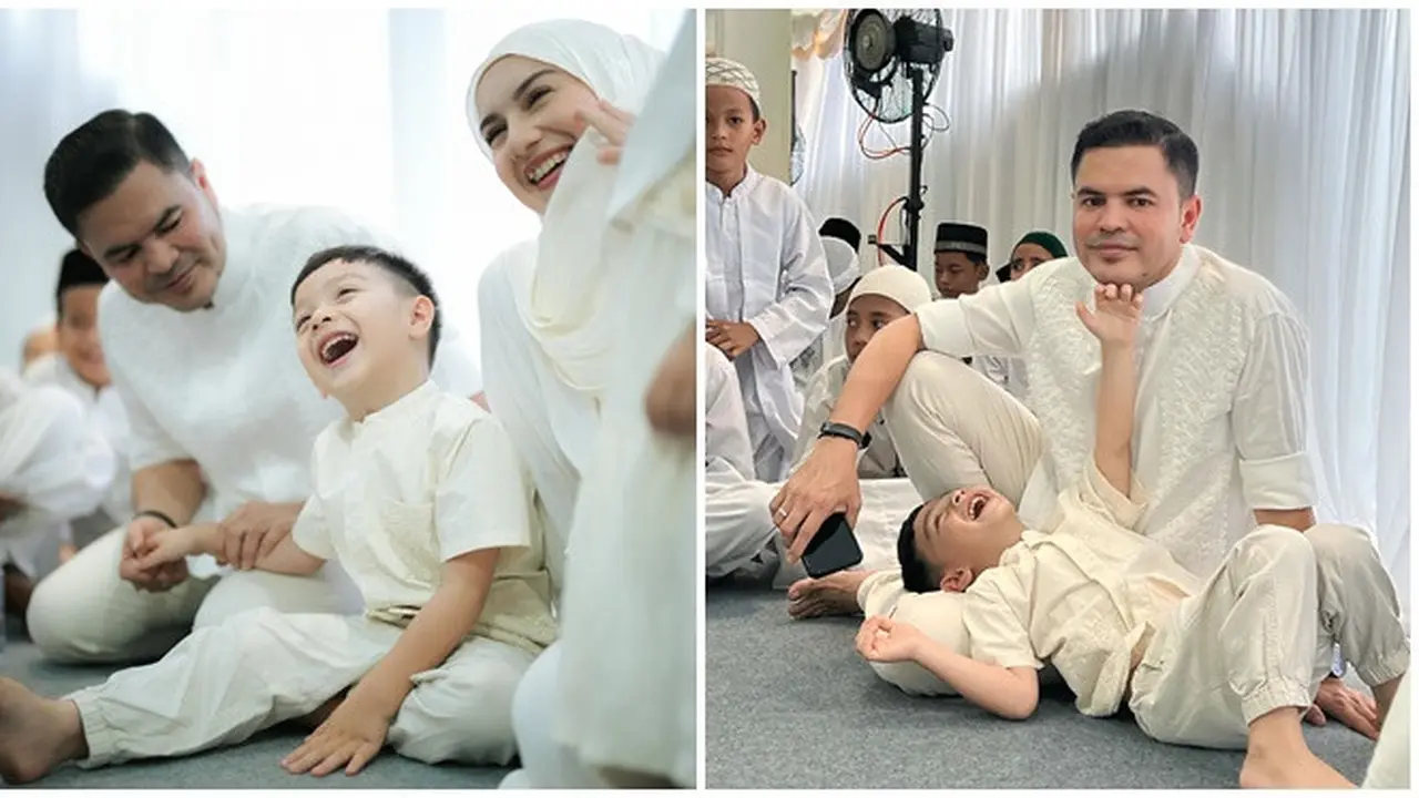6 Potret Kedekatan Haldy Sabri dan Anak Irish Bella di Momen Tasyakuran Rumah Baru