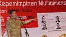 Menkominfo Rudiantara memberi testimoni jelang seminar dan bedah buku Jokoway di Jakarta, Kamis (27/10). Seminar bertema Era Nawacita dan Relevansi Kepemimpinan Multidimensi. (Liputan6.com/Helmi Fithriansyah)