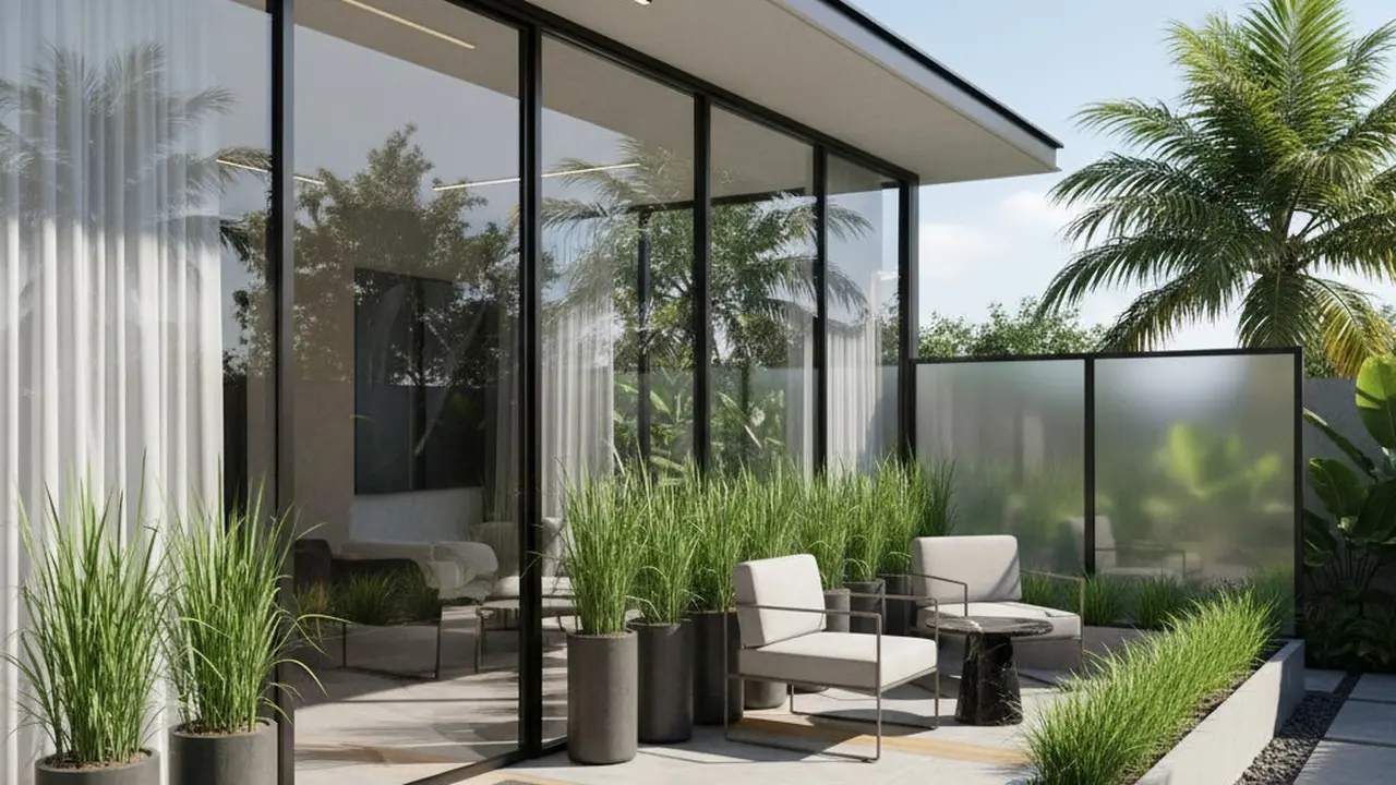 Model Teras Rumah Modern dengan Tanaman Rambat Pengusir Ular Alami