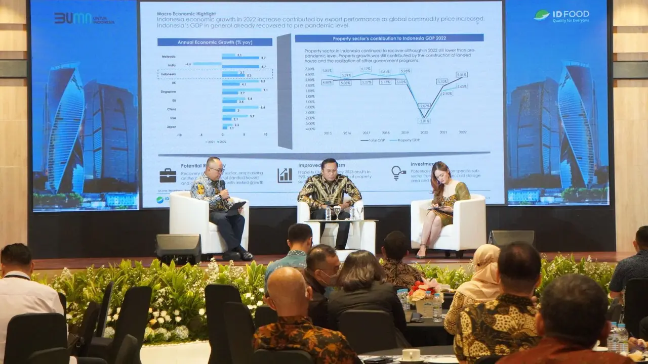 Direktur Utama Holding Pangan ID FOOD, Frans Marganda dalam Property Investor Gathering