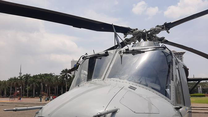 Helikopter untuk Pengamanan Pelantikan Presiden Esok (Foto: Liputan6/Yopi Makdori)