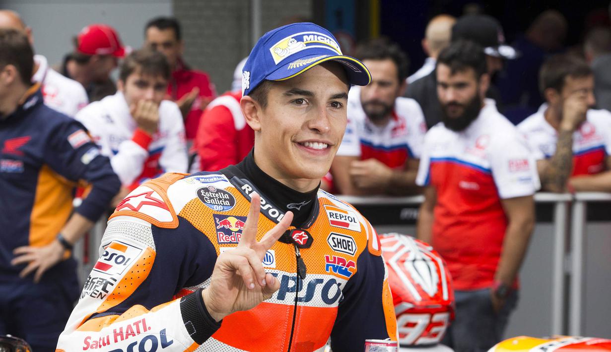4. Marc Marquez (Repsol Honda) - 104 Poin. (EPA/Vincent Jannink)
