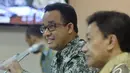 Menteri Anies Baswedan memberikan penjelasan saat rapat kerja bersama komite III DPD di Senayan, Jakarta, Rabu (19/11/2014) (Liputan6.com/Andrian M Tunay)