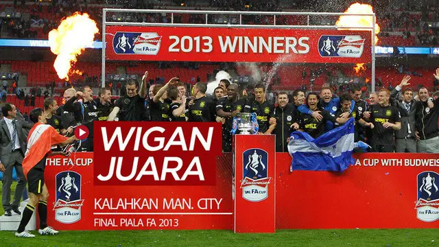 Berita video flashback Piala FA yang terjadi pada 11 Mei (hari ini) tujuh tahun lalu (2013), Wigan Athletic menjadi juara setelah menang dramatis atas Manchester City.