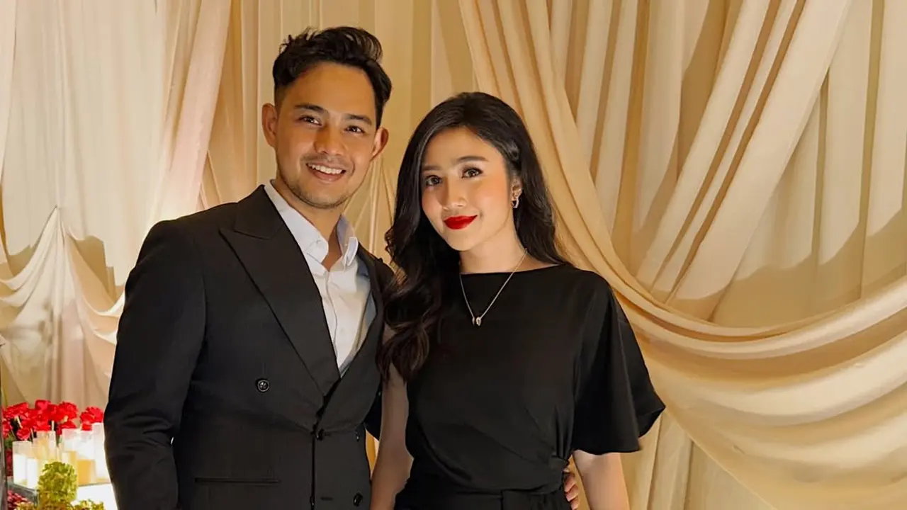Gaya Serasi Febby Rastanty & Drajad Djumantara Saat Kondangan di Pernikahan Ranggaz Laksmana-Angie Prijanto