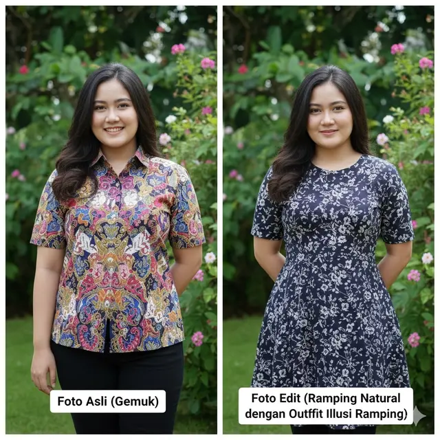 Prompt Gemini AI Edit Foto Jadi Kelihatan Kurus & Natural