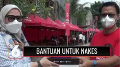 Yayasan Pundi Amal Peduli Kasih Indosiar-SCTV menyalurkan ratusan konsumsi untuk puluhan tenaga kesehatan yang bertugas melaksanakan vaksinasi di Klinik Vaksinasi Cinta Anak Bangsa, Duri Kepa, Kebon Jeruk, Jakarta Barat.