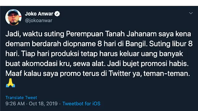 Twitter @jokoanwar