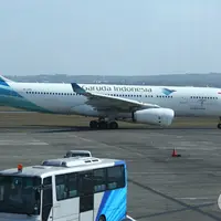 Pesawat Terbang Garuda Indonesia (Liputan6.com/Fahrizal Lubis)