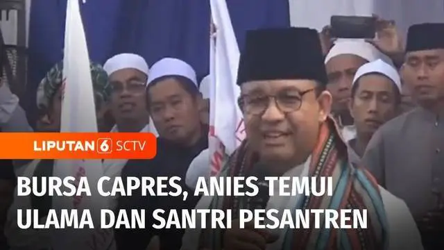Bakal calon presiden Anies Baswedan terus melakukan safari dengan berkeliling Indonesia. Kali ini Anies menemui ulama dan santri Pondok Pesantren At-Taroqqi di Sampang, Jawa Timur.