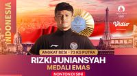 Rizki Juniansyah Berhasil Raih Emas di Olimpade Paris 2024. (Sumber: dok. vidio.com)
