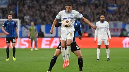 Marseille dipaksa main imbang oleh Atalanta dengan skor 1-1. (Sylvain THOMAS / AFP)