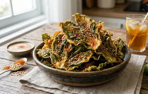 Resep Keripik Sawi Renyah Pedas yang Anti Melempem