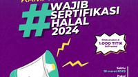 Badan Penyelenggara Jaminan Produk Halal (BPJPH) Kementerian Agama (Kemenag) akan membuka layanan pendaftaran sertifikasi halal di seribu titik se-Indonesia secara serentak.
