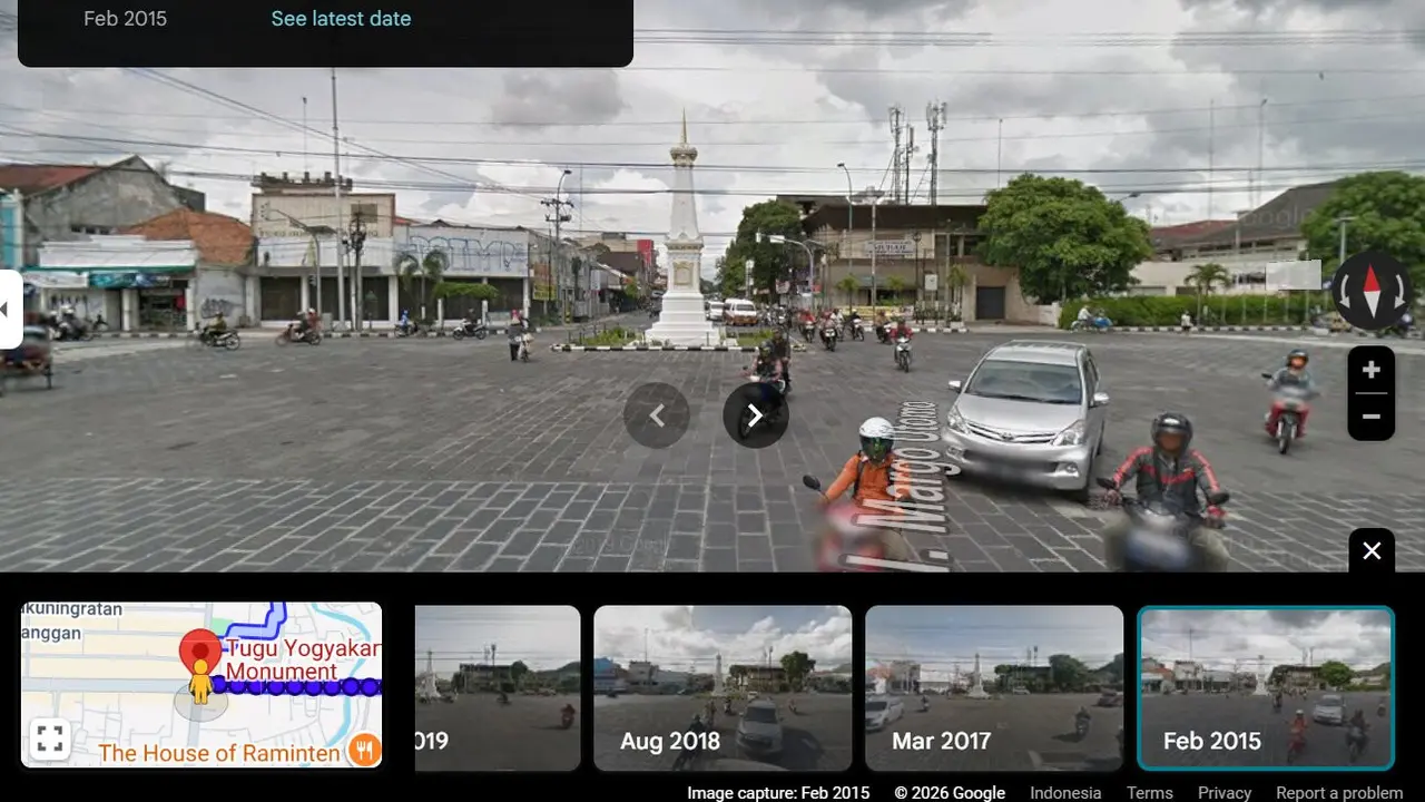 cara melihat lokasi 10 tahun lalu di google maps